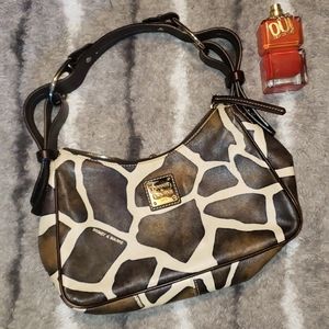 Dooney & Bourke Leather Animal Print Shoulder Bag